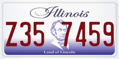 IL license plate Z357459