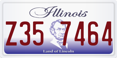 IL license plate Z357464