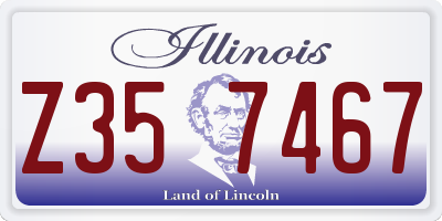 IL license plate Z357467