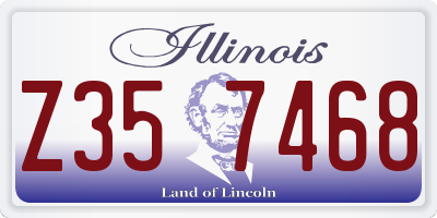 IL license plate Z357468