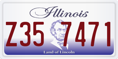 IL license plate Z357471