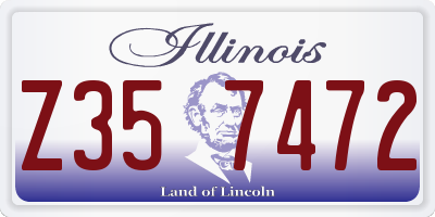 IL license plate Z357472