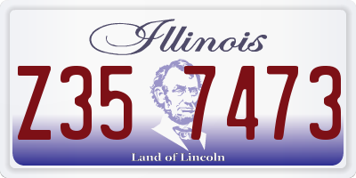 IL license plate Z357473