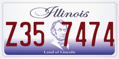 IL license plate Z357474