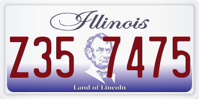 IL license plate Z357475