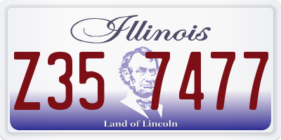 IL license plate Z357477