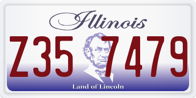 IL license plate Z357479