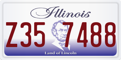 IL license plate Z357488