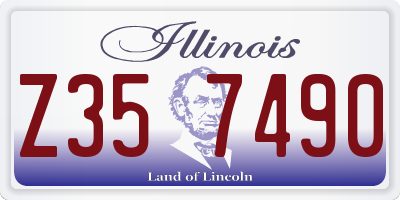 IL license plate Z357490