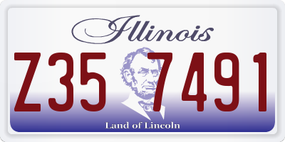 IL license plate Z357491