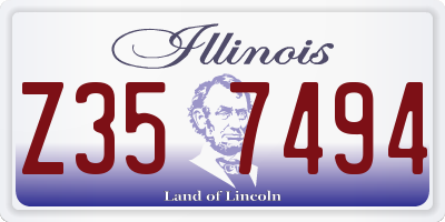 IL license plate Z357494
