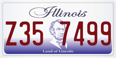 IL license plate Z357499