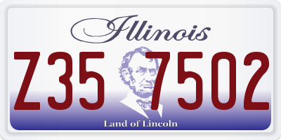 IL license plate Z357502