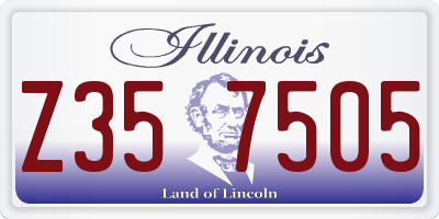 IL license plate Z357505