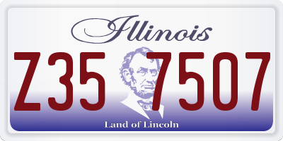 IL license plate Z357507