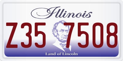 IL license plate Z357508