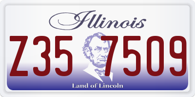 IL license plate Z357509