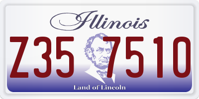 IL license plate Z357510