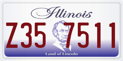 IL license plate Z357511