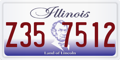 IL license plate Z357512