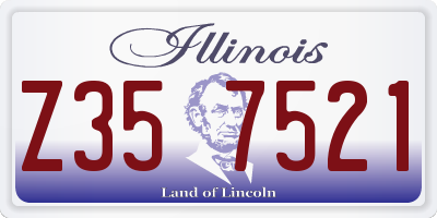 IL license plate Z357521