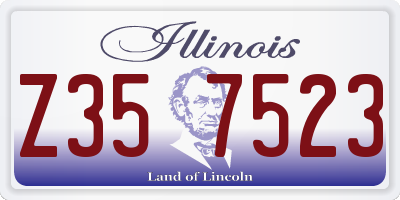 IL license plate Z357523