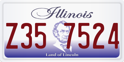 IL license plate Z357524