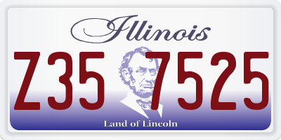IL license plate Z357525