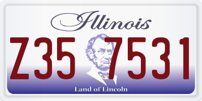 IL license plate Z357531
