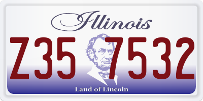 IL license plate Z357532