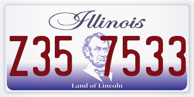 IL license plate Z357533