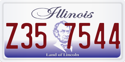 IL license plate Z357544