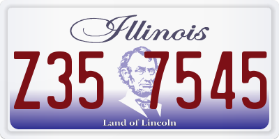 IL license plate Z357545