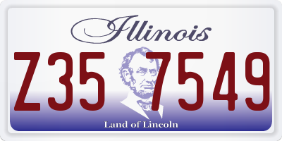 IL license plate Z357549