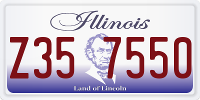 IL license plate Z357550