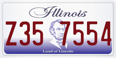 IL license plate Z357554