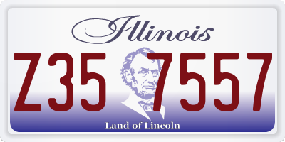 IL license plate Z357557