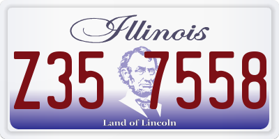 IL license plate Z357558