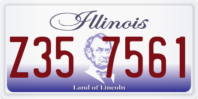 IL license plate Z357561
