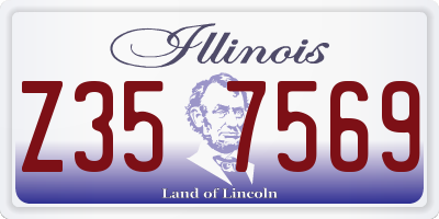 IL license plate Z357569