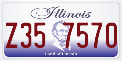 IL license plate Z357570