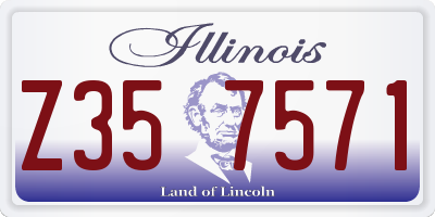 IL license plate Z357571