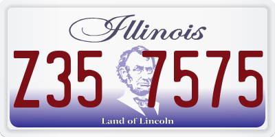 IL license plate Z357575