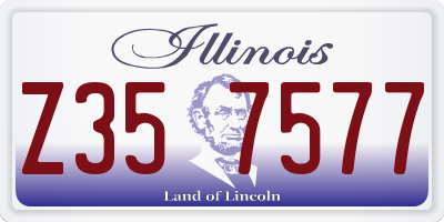 IL license plate Z357577