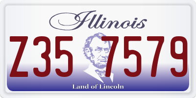 IL license plate Z357579