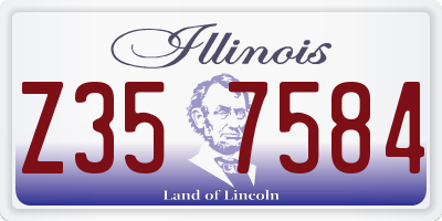 IL license plate Z357584