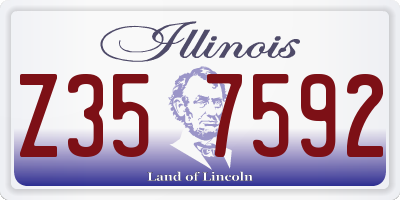 IL license plate Z357592