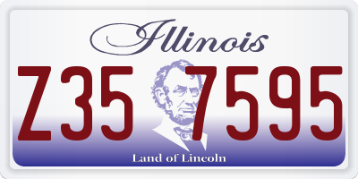 IL license plate Z357595