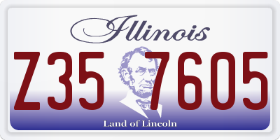 IL license plate Z357605