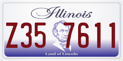 IL license plate Z357611